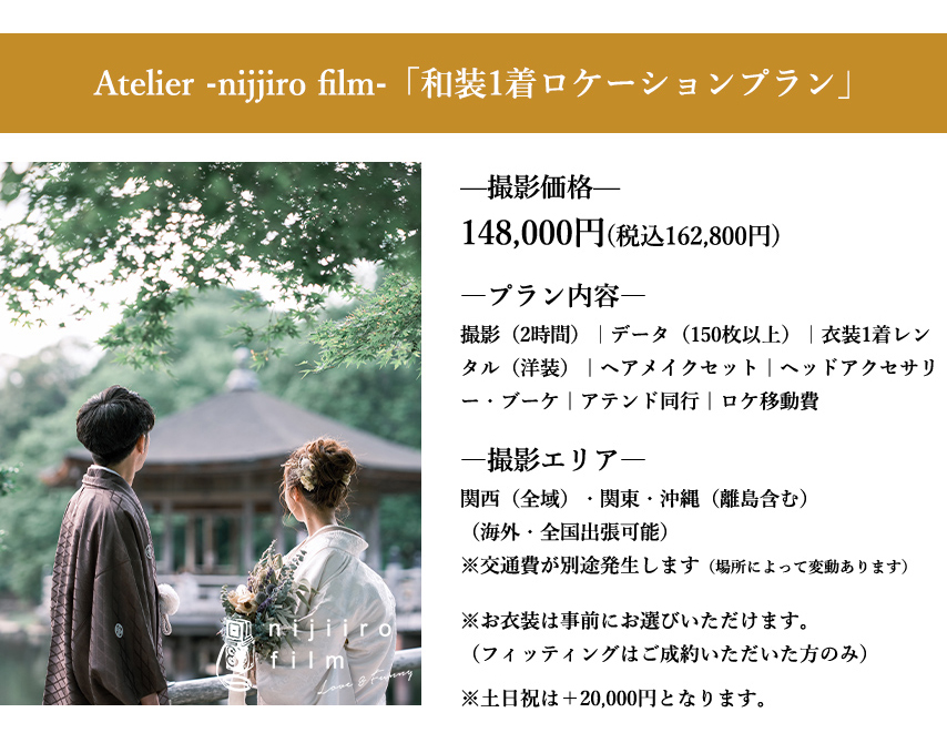 「和装1着ロケーションプラン」