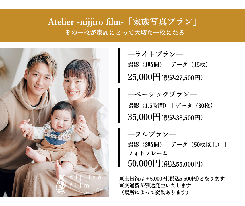 「家族写真プラン」